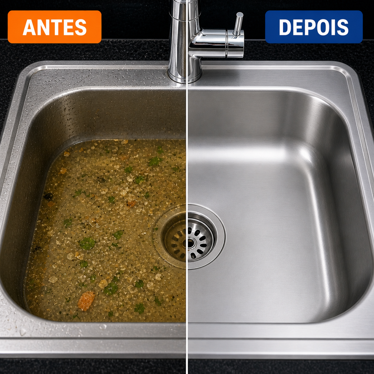 Antes e depoois de um desentupimneto em porto alegre e alvorada